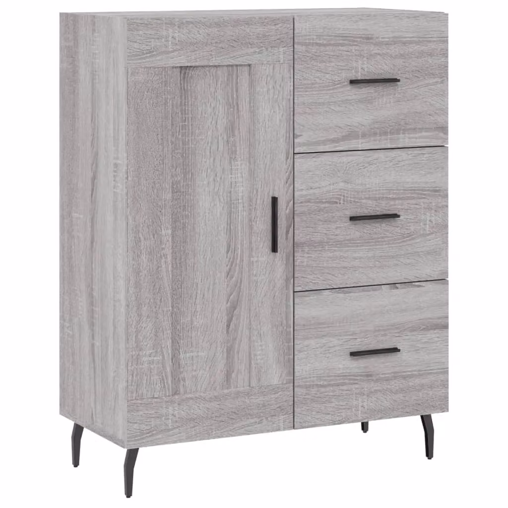 Berkfield Home Grey Sonoma Modern Sideboard, W/D/H: 69.5 x 34 x 90 cm – 2