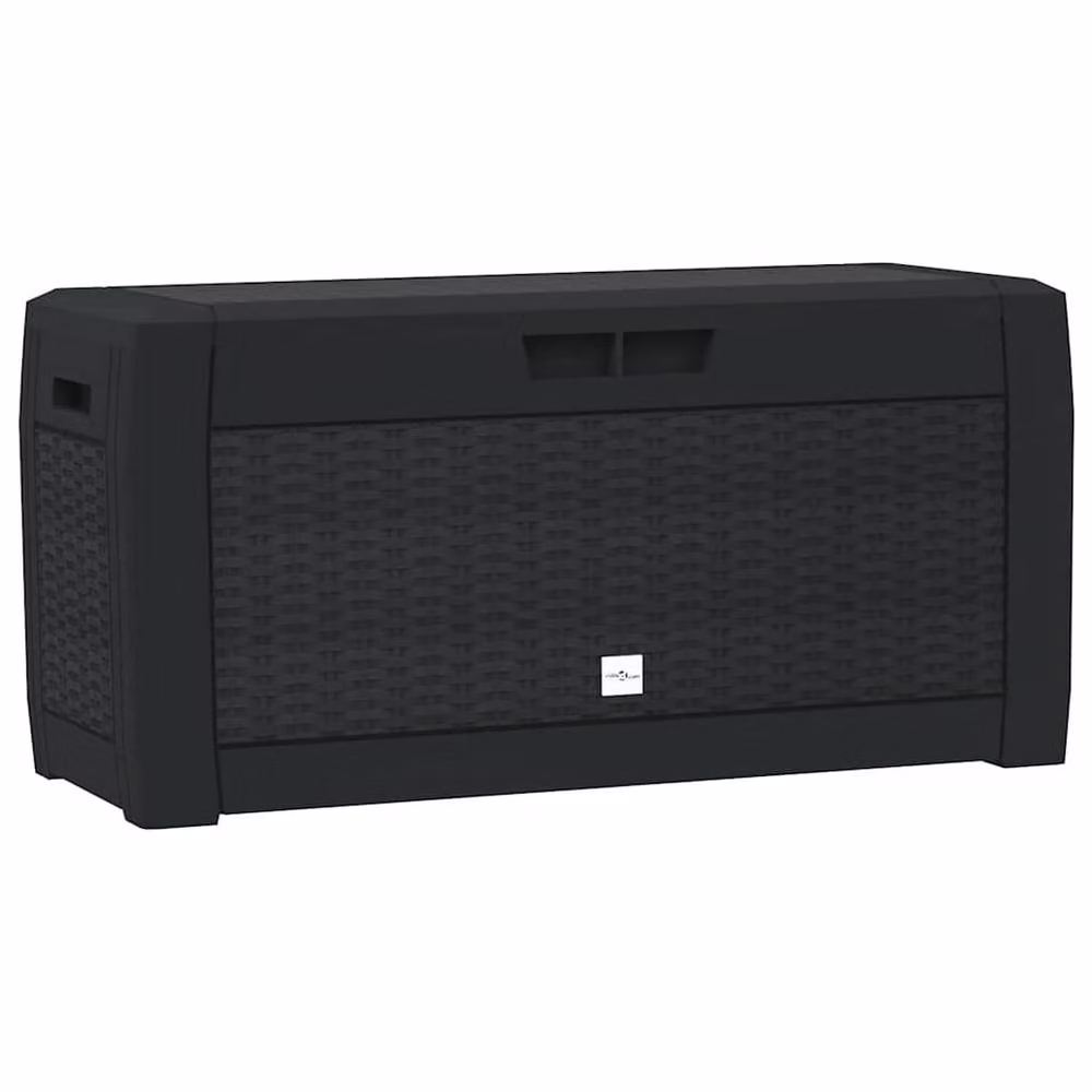 Berkfield Home Garden Storage Box in Anthracite and Black, W/D/H: 119 x 48 x 60 cm – 3