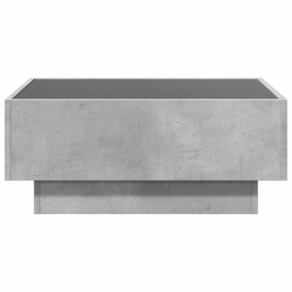 Berkfield Home Modern LED Coffee Table in Concrete Grey, W/D/H: 70 x 50 x 30 cm – 2