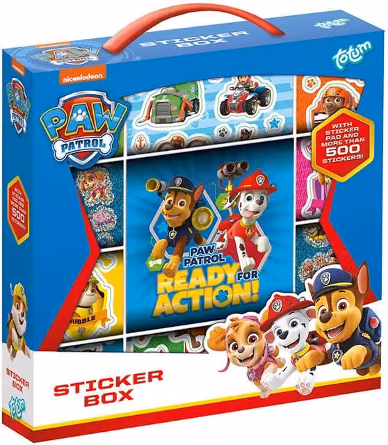 Paw Patrol Large Sticker Box in Blue
