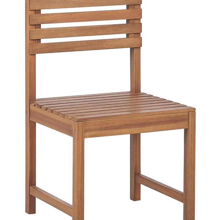 Wyld and Coco Everwood Balcony Acacia Wood Chair in Brown