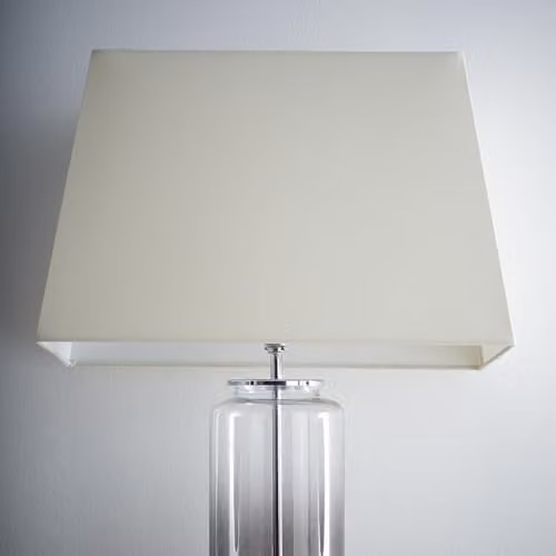K LIVING Modern Rectangular Fabric Light Shade in Beige