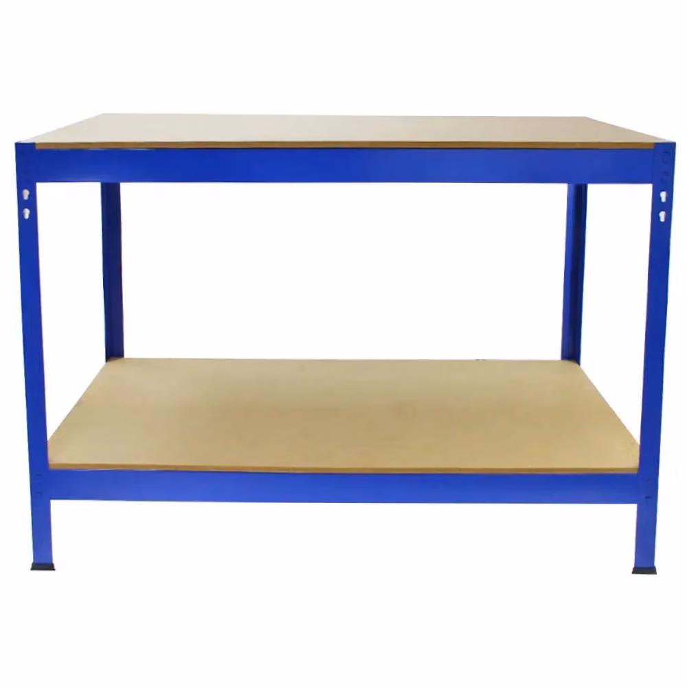 Monstershop Q-Rax Height Adjustable Workbench in Blue, W/D/H: 120 x 60 x 90 cm – 6