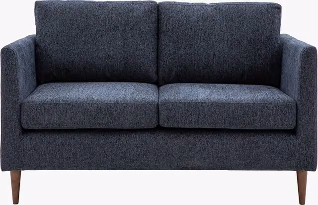 Perch & Parrow Sloucher Mid-Century 2 Seater Fabric Sofa in Grey