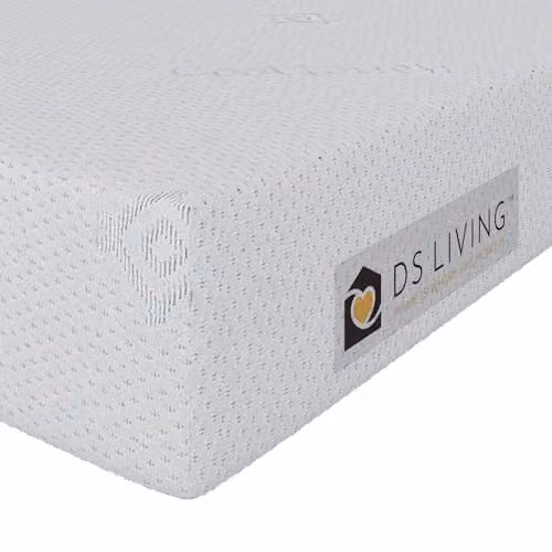 DS Living PureDream Memory Foam Mattress for Children, White, W/D/H: 120 x 200 x 12.7 cm