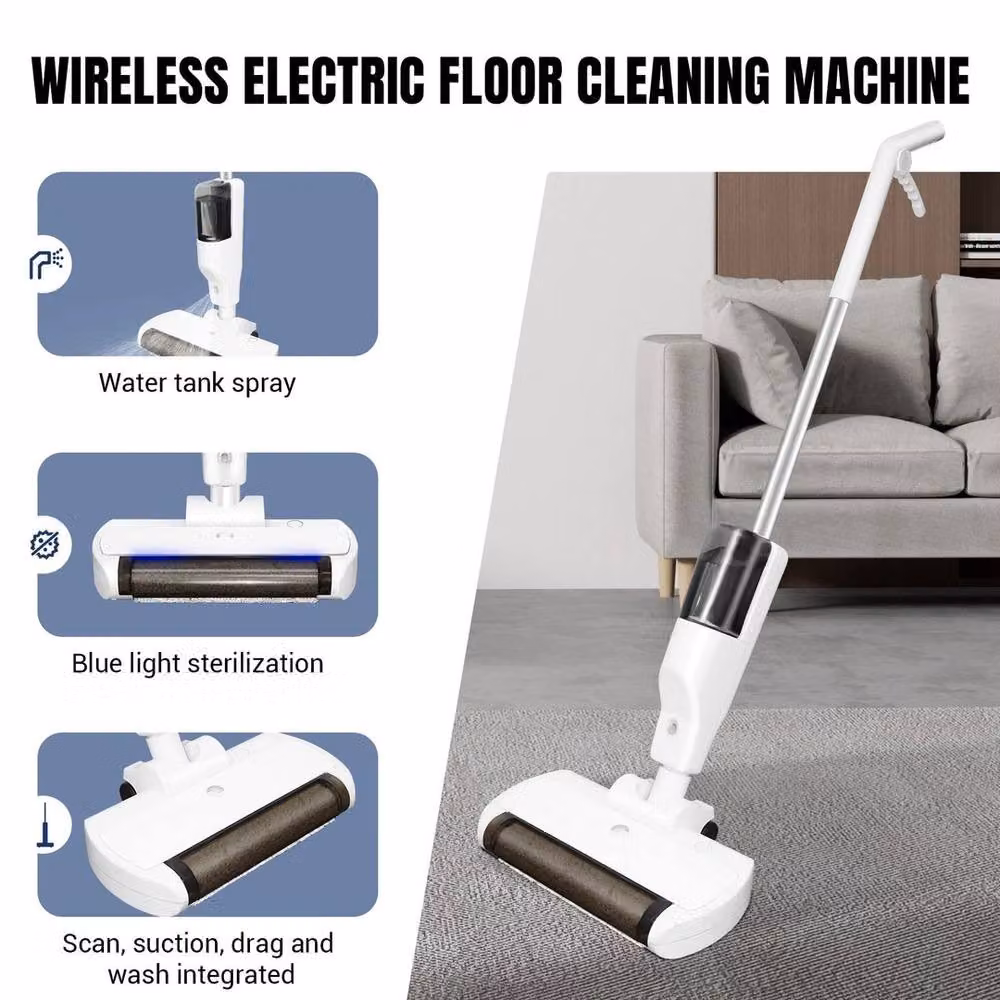 Kelvenix Cordless Hard Floor Cleaner and Mop Vacuum in White – 3