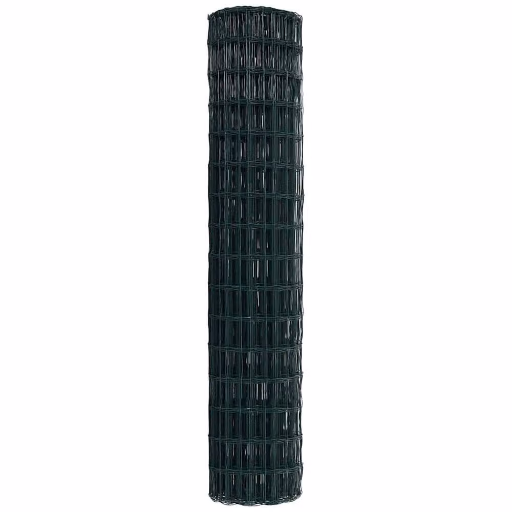 Berkfield Home Green Euro Fence PVC Coated Steel Rectangular Mesh 1.6 x 10 m – 4