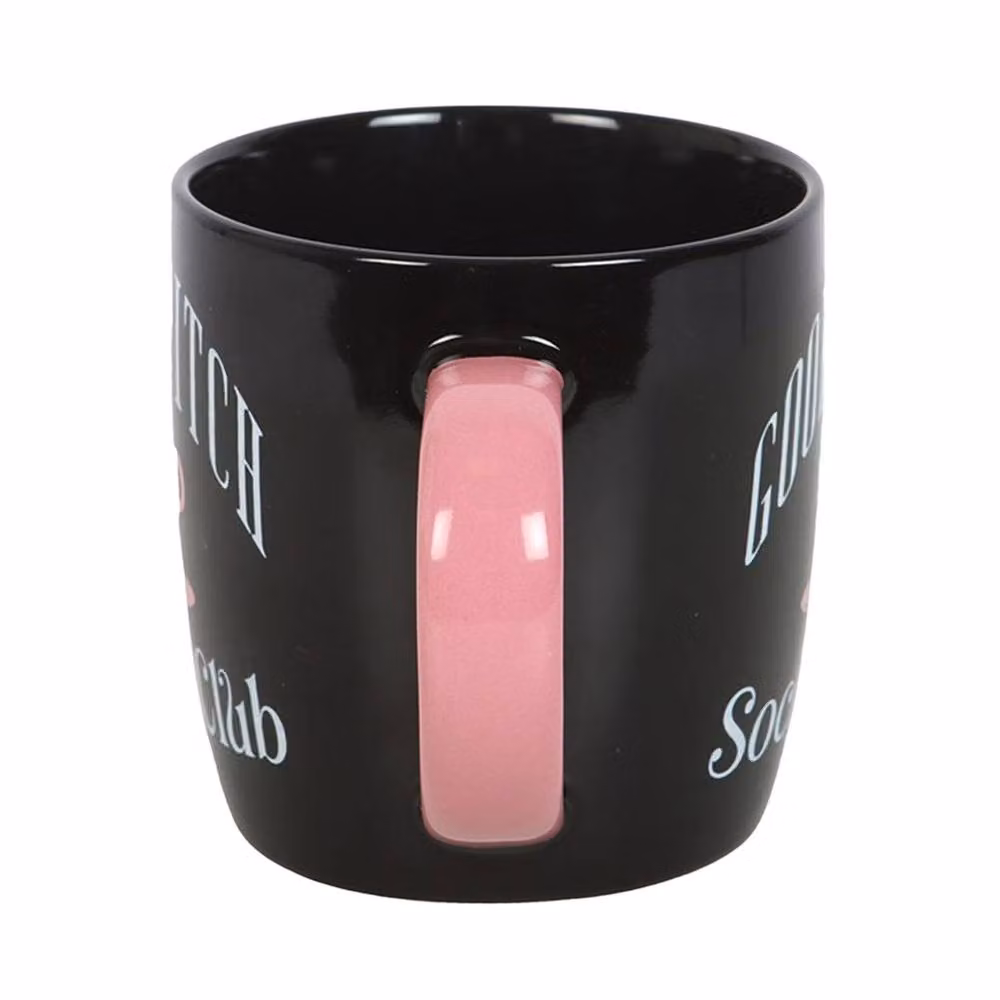 Something Different Good Witch Social Club Ceramic Mug and Coaster Set in Black – 2
