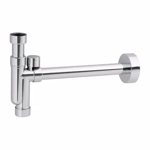 McAlpine Chrome Plated Basin Kit with Silver Plastic Tubular Anti-Syphon Trap – 3