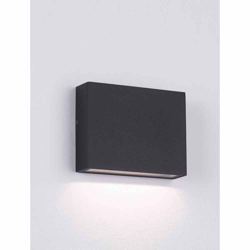 Netlighting Tick Outdoor Wall Down Lamp in Sandy Black, 4W LED, 218lm, 3000K, IP54 – 2