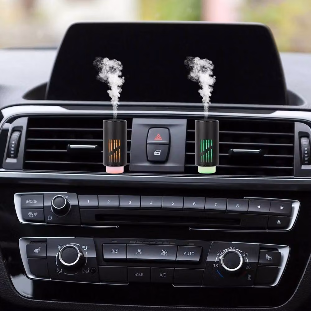 NESTLUNE Smart Car Diffuser Air Freshener with 3 Fragrance Oils, Black, W/D: 100 x 100 cm – 5
