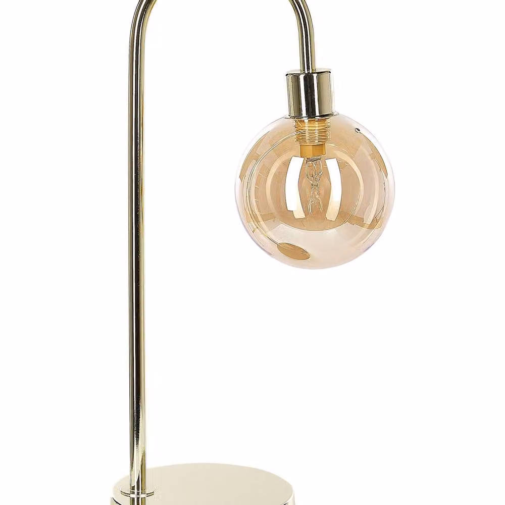 Wyld and Coco Gold Table Lamp with Transparent Glass Shade – 2