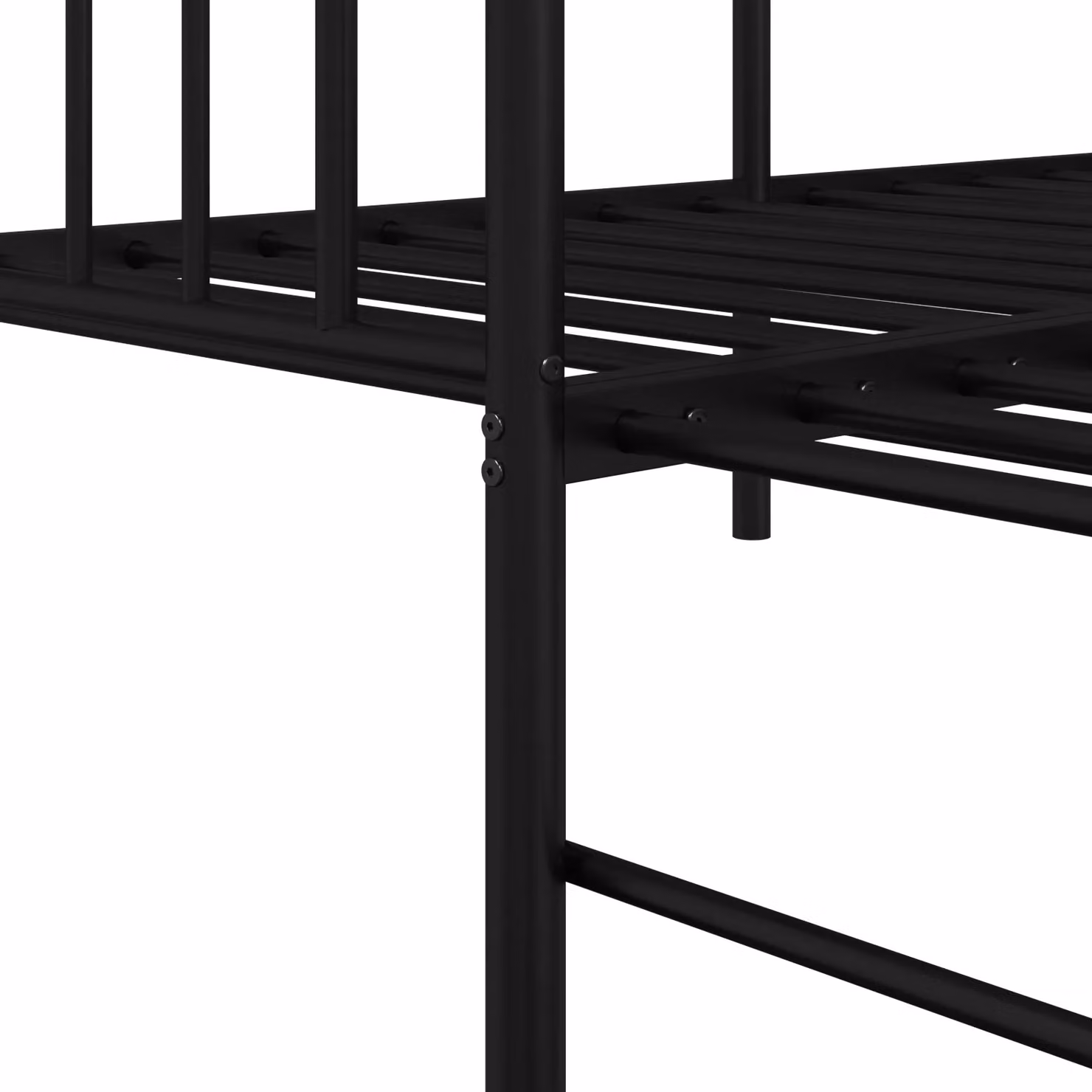 Berkfield Home Modern Metal Daybed Frame with Trundle, Black, W/D/H: 80 x 200 cm – 5