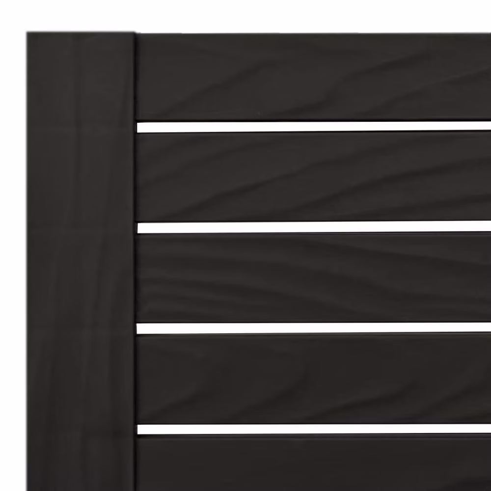 Berkfield Home Double Sun Lounger in Black Polypropylene, W/D/H: 155 x 138 x 83 cm – 5