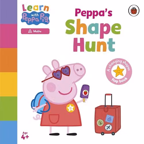Ladybird Learn with Peppa: Peppa's Shape Hunt Multicolour Paper Book