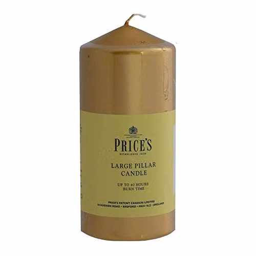 Sentinel 6 inch Gold Pillar Candle