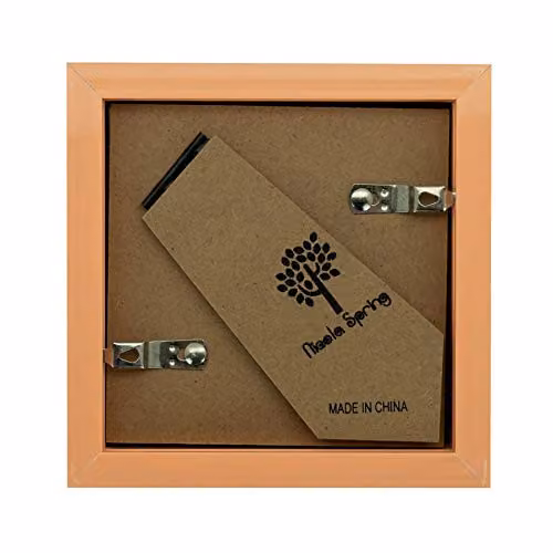 Nicola Spring 3D Shadow Box Photo Frames, Pack of 2, Brown, W/D/H: 10 x 10 x 3.5 cm – 4