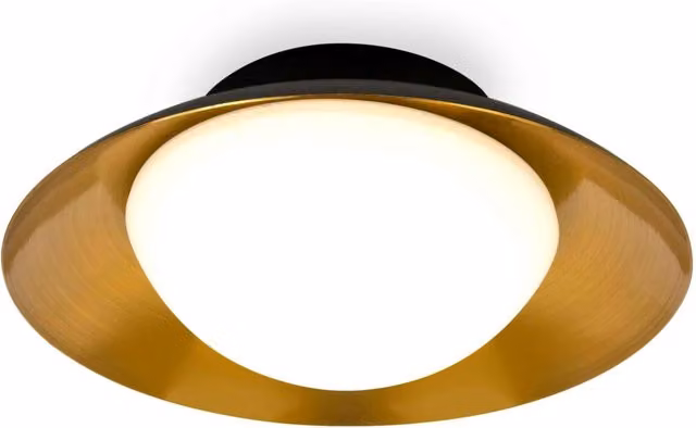 Netlighting Side LED Flush Ceiling Lamp in Black and Copper with G9 Bulb – 3