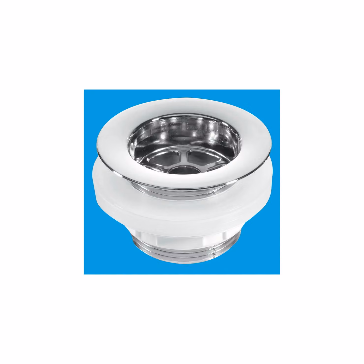 McAlpine BW5 1.5 inch Backnut Bath Waste with 70mm Chrome Plated Plastic Flange in White – 2