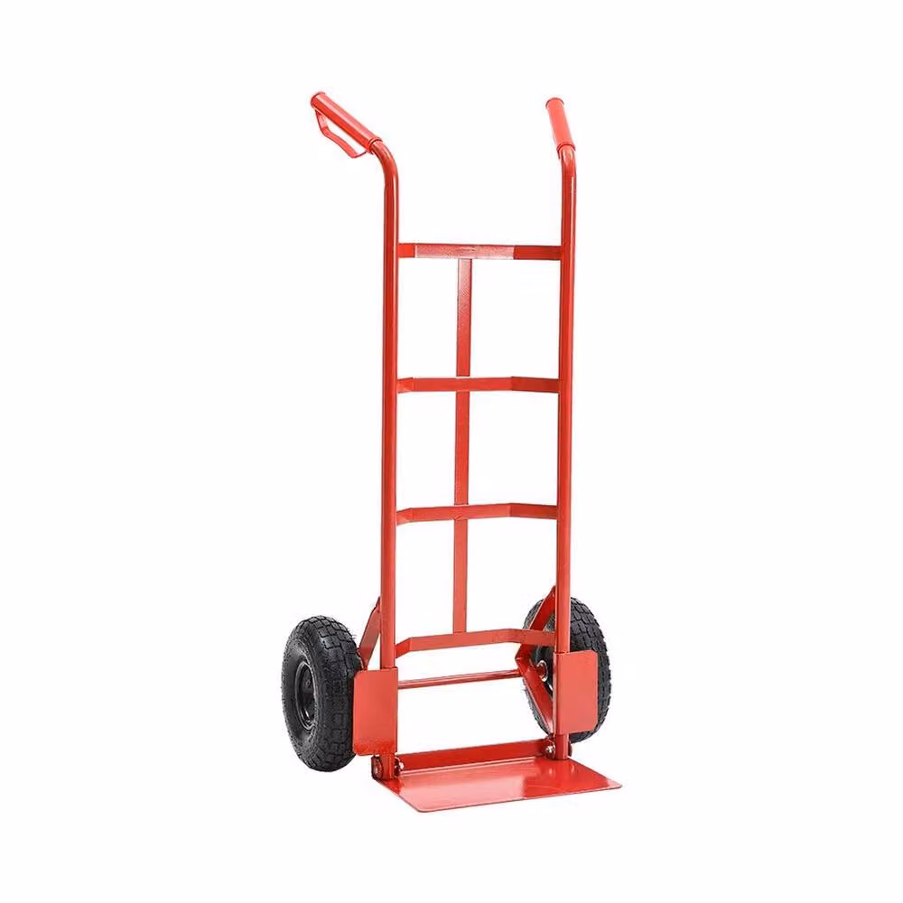 SPETLEK Industrial 200kg Hand Trolley Sack Truck Cart, Red, W: 52 cm, H: 100 cm, D: 5.2 cm – 2
