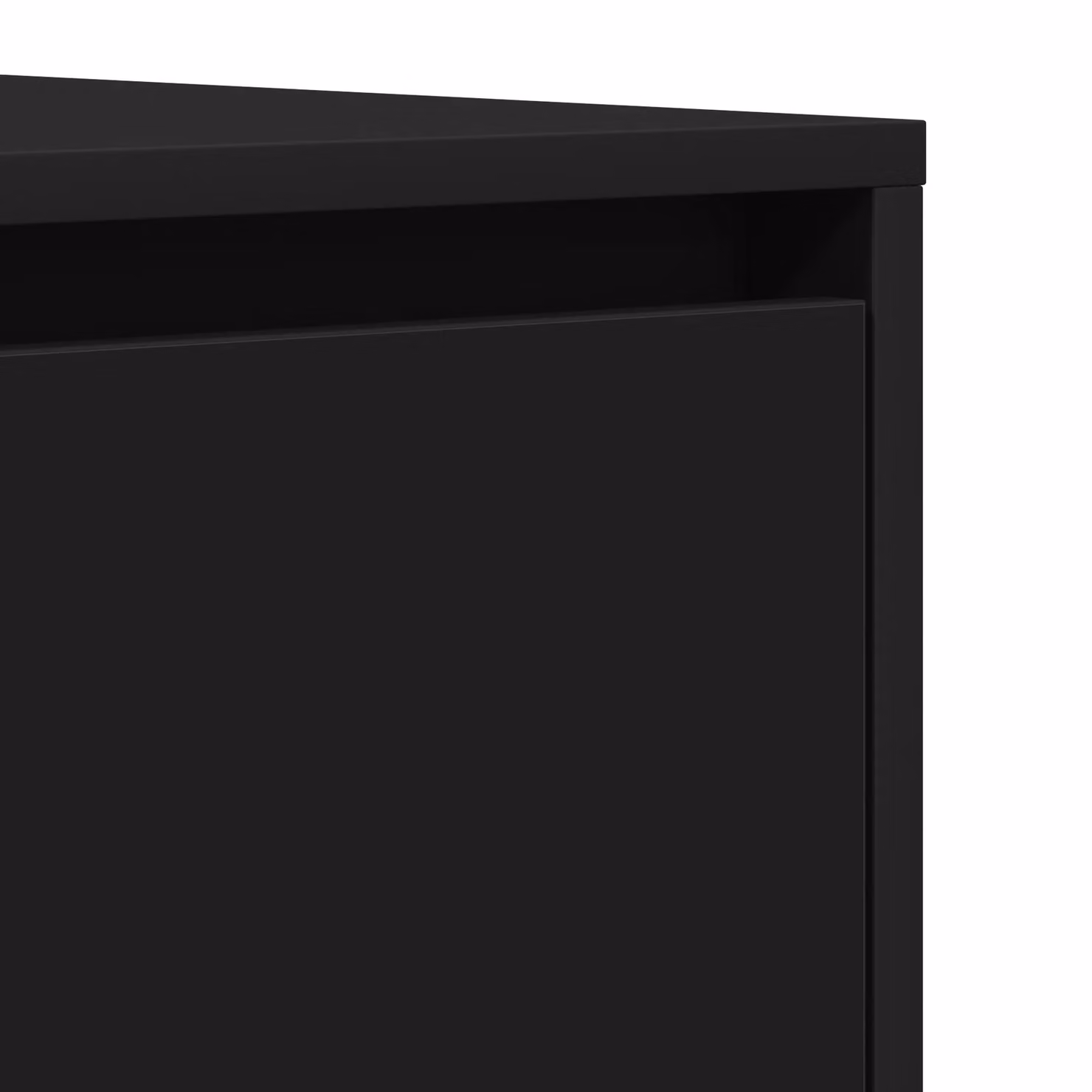 Berkfield Home Modern Matt Black Sideboard in Engineered Wood W/D/H: 120 x 41 x 75 cm – 4