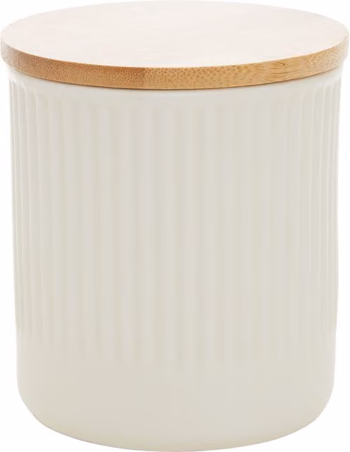Orsina Maison by Premier Geome Geometric Stoneware Storage Canister, 550ml, Beige