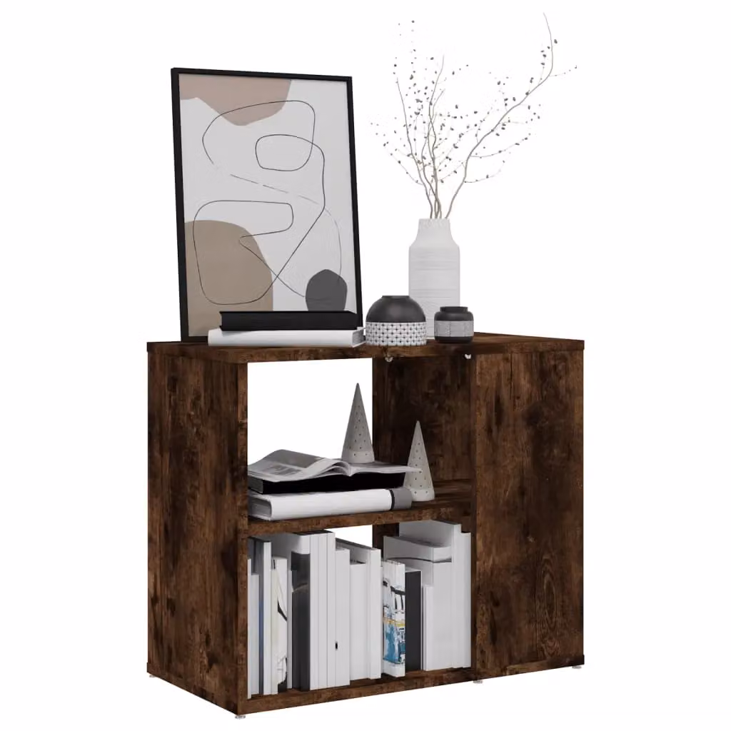 Berkfield Home Side Cabinet in Smoked Oak Brown, W/D/H: 60 x 30 x 50 cm – 4