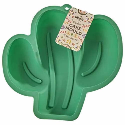 Orsina Non-Stick Silicone Cactus Shape Cake Mould, Green – 3