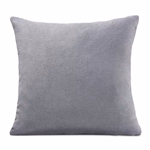 Alan Symonds Luxury Living Silver Velvet Chenille Square Cushion 45 x 45 cm – 1