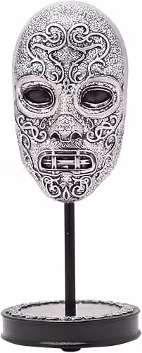 Widdop Harry Potter Death Eater Mask Figurine in Silver and Black, Height: 18.5 cm – 1