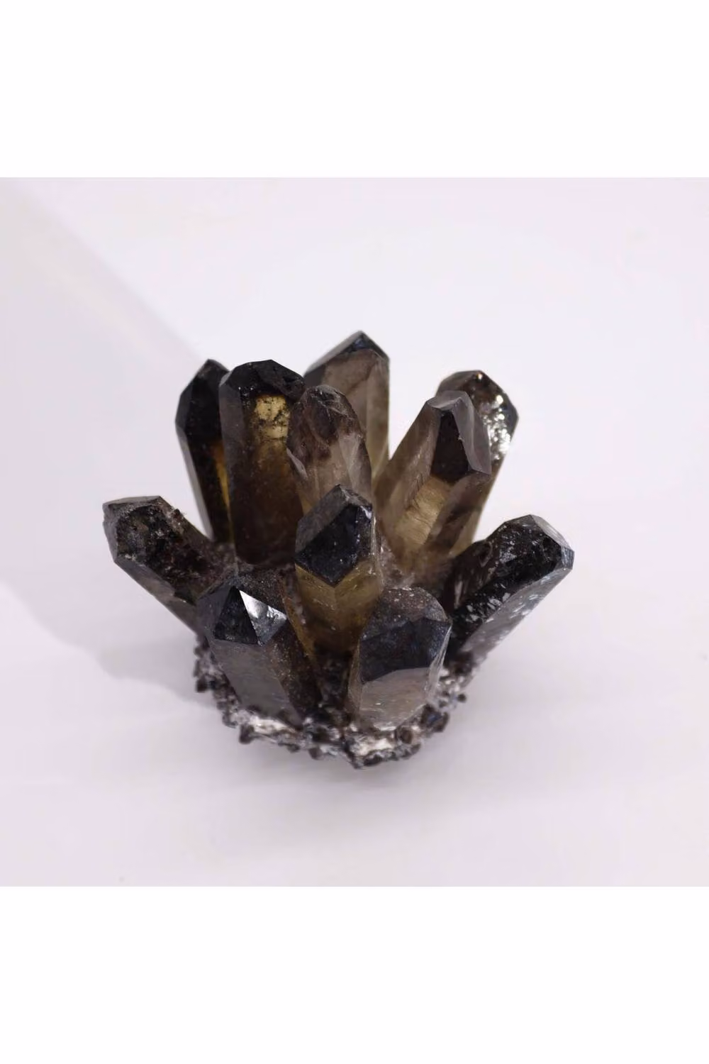 KDMD Smoky Ghost Quartz Cluster Black Stone Tabletop Decor – 2