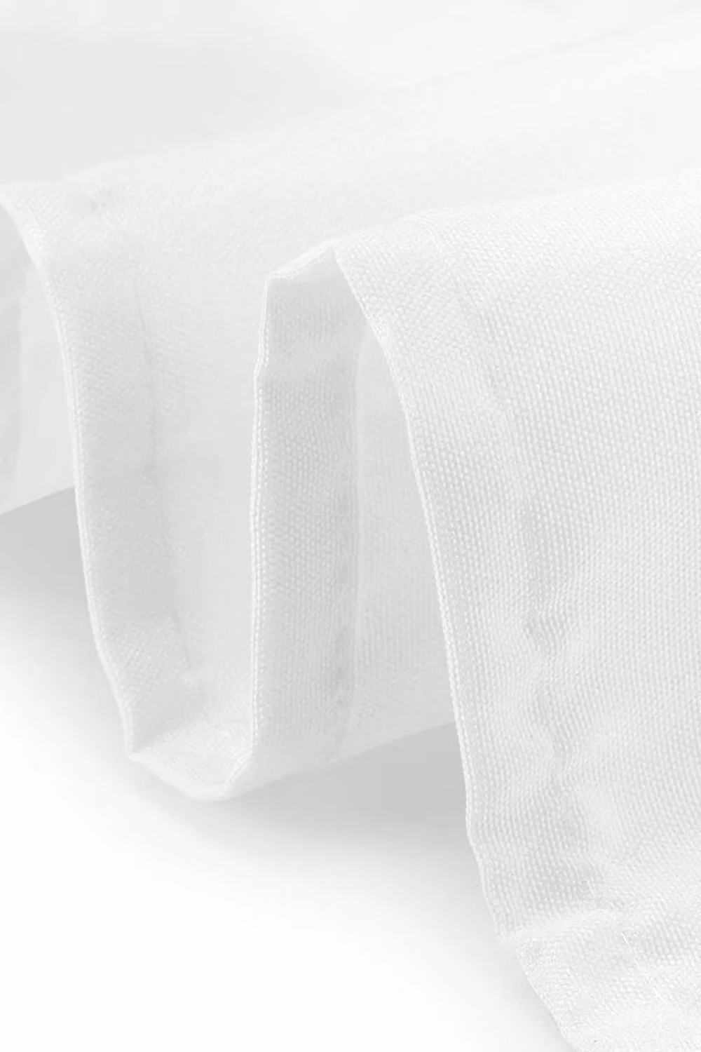 Neel Blue White Rectangular Polyester and Linen Tablecloth, Plain Stain Repellent and Easy Care, W: 228 cm, L: 335 cm