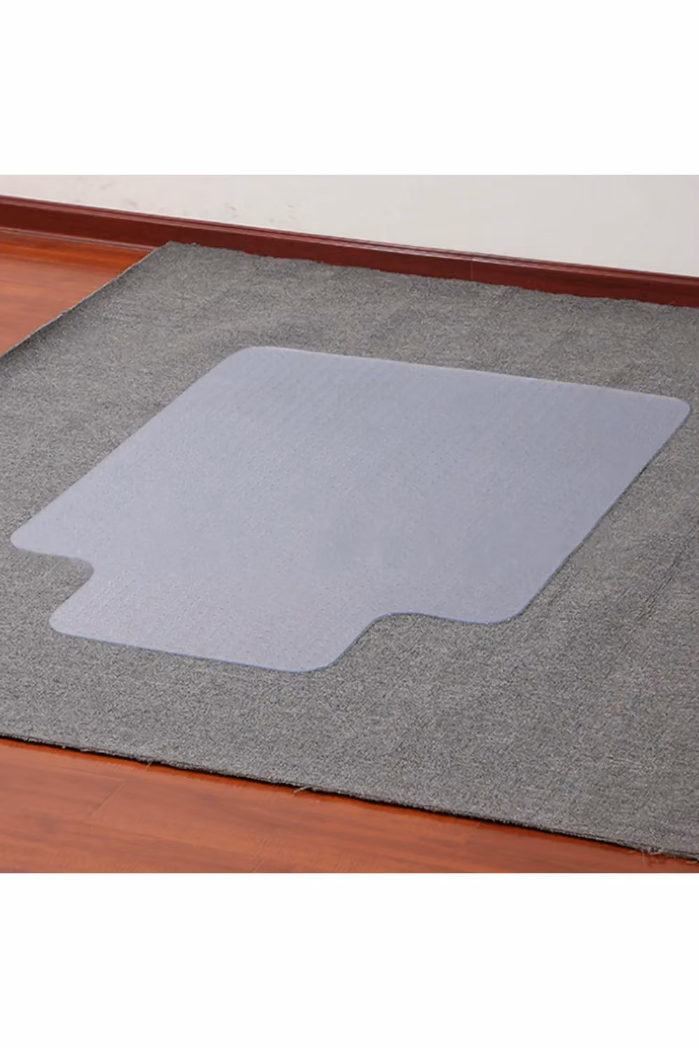 Living and Home Transparent PVC Non-Slip Office Chair and Desk Mat Floor Protector – 2