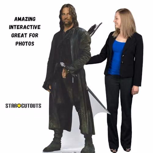 Star Cutouts SC4130 Aragorn Lord of the Rings Lifesize Cardboard Cutout, Height: 192 cm – 7