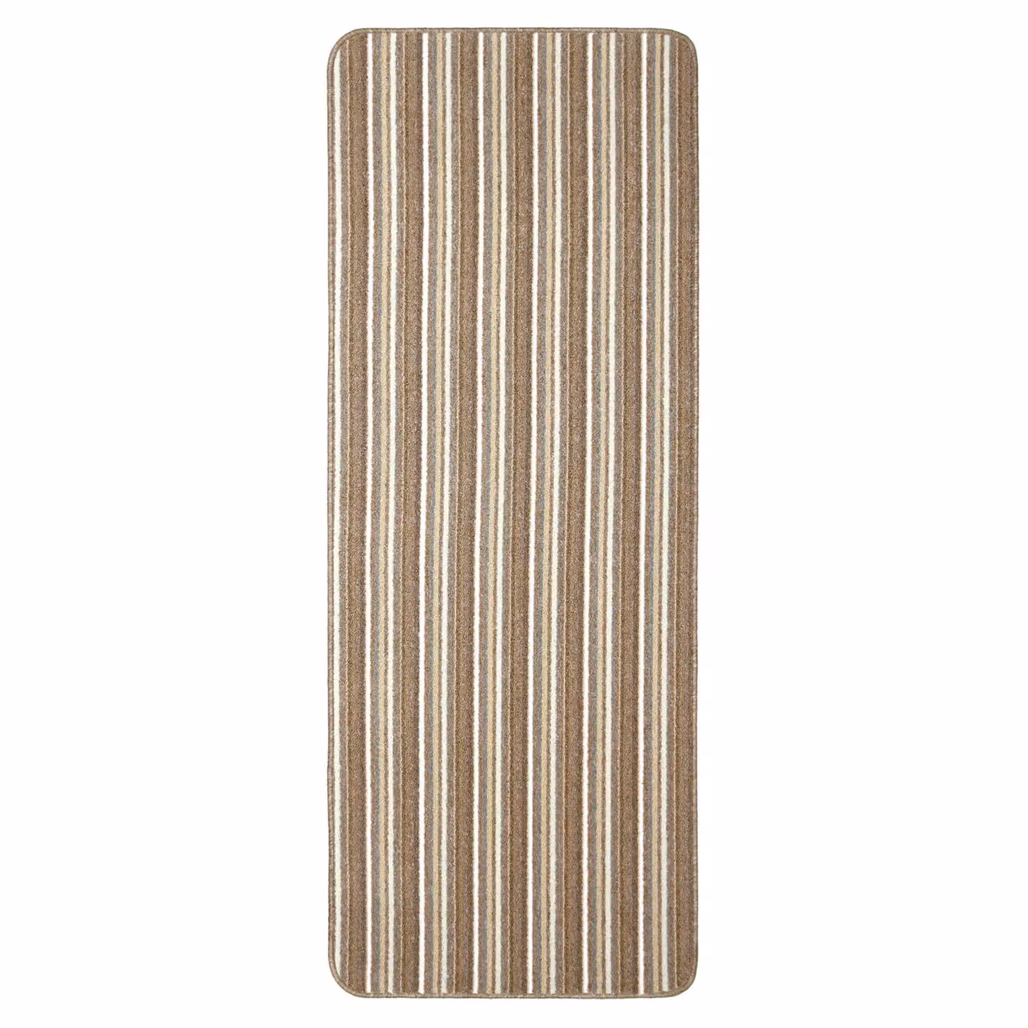 THE RUGS Washable Nonslip Striped All-Purpose Mat, Beige, W: 67 cm, L: 180 cm – 2