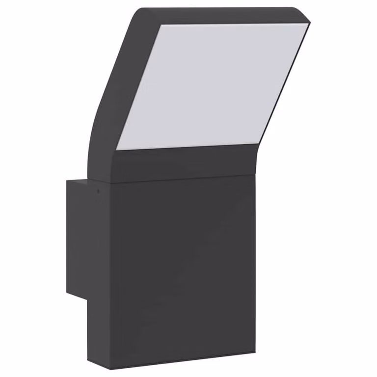 Berkfield Home Outdoor LED Wall Light in Black Die-cast Aluminium