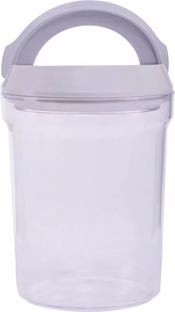 Orsina Airtight and Leakproof Plastic Storage Pot with Lid, Transparent, 1000 ml
