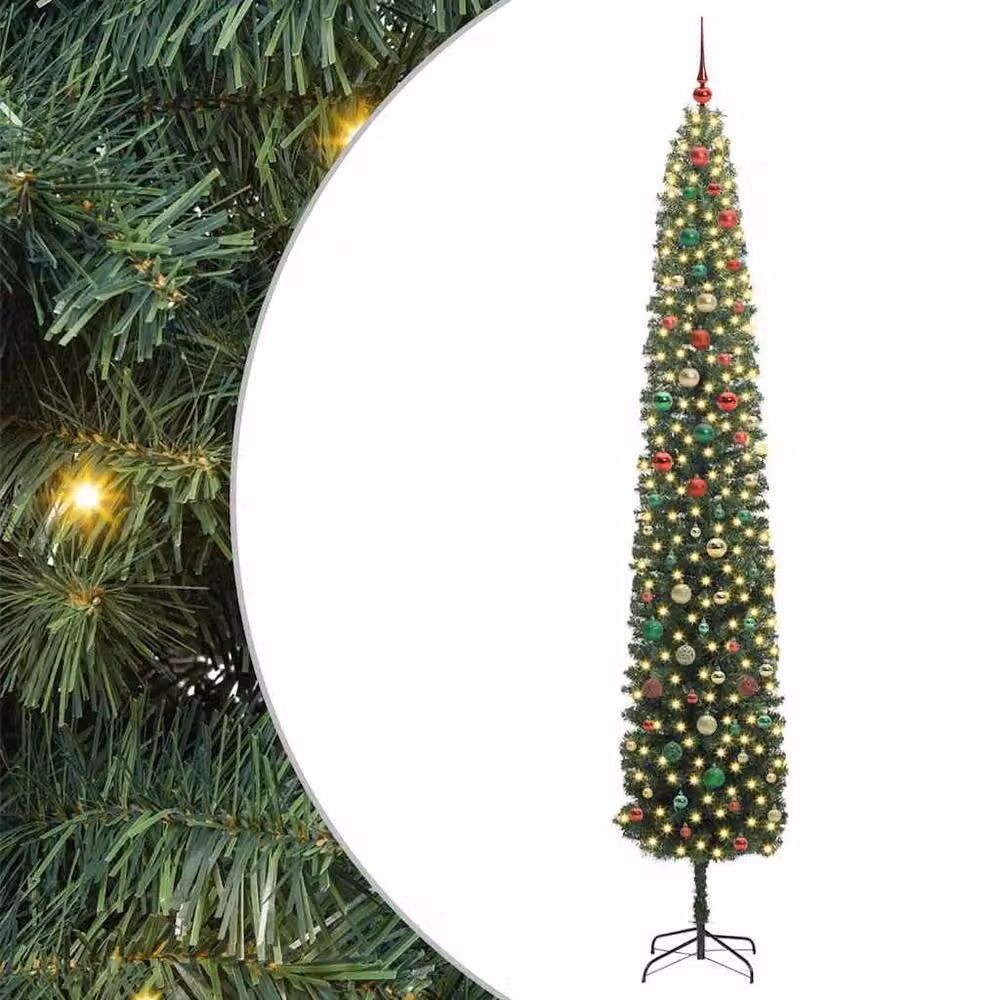 Berkfield Home Artificial Christmas Tree with 300 LEDs, Green, Height: 270 cm – 2