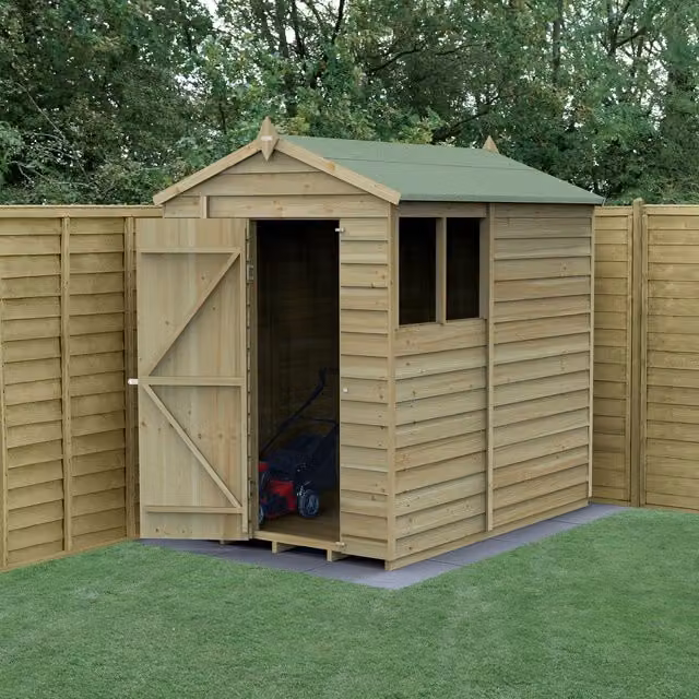 Forest Gardens 4LIFE Apex Wooden Shed in Brown