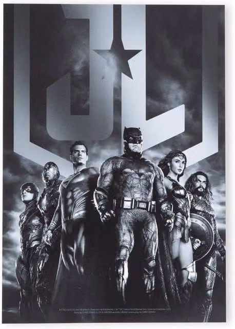 Justice League Multicolour Paper Poster Giclee Art Print