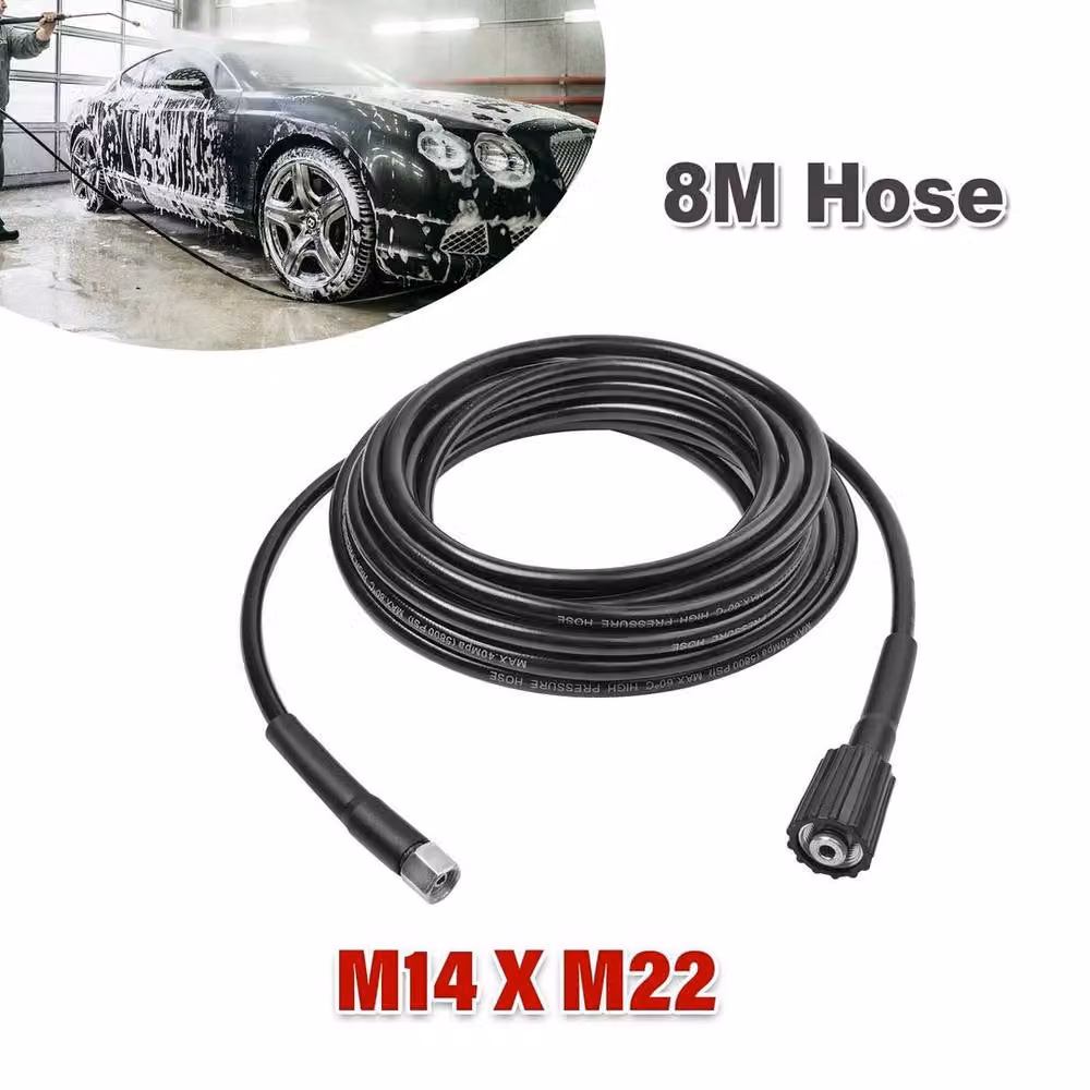 SPETLEK High Pressure Washer Hose, 8m, Black – 2