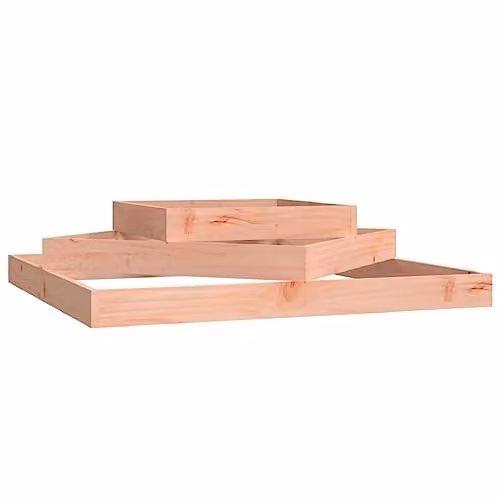 vidaXL Brown Wooden Raised Bed Planter W/D/H: 112 x 112 x 27 cm – 1