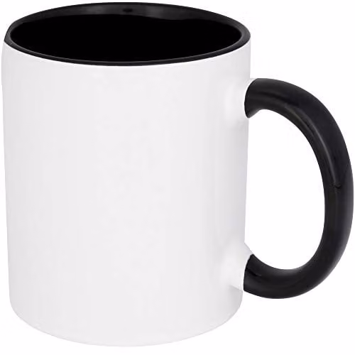 Bullet Black and White Ceramic Sublimation Mug, 330 ml