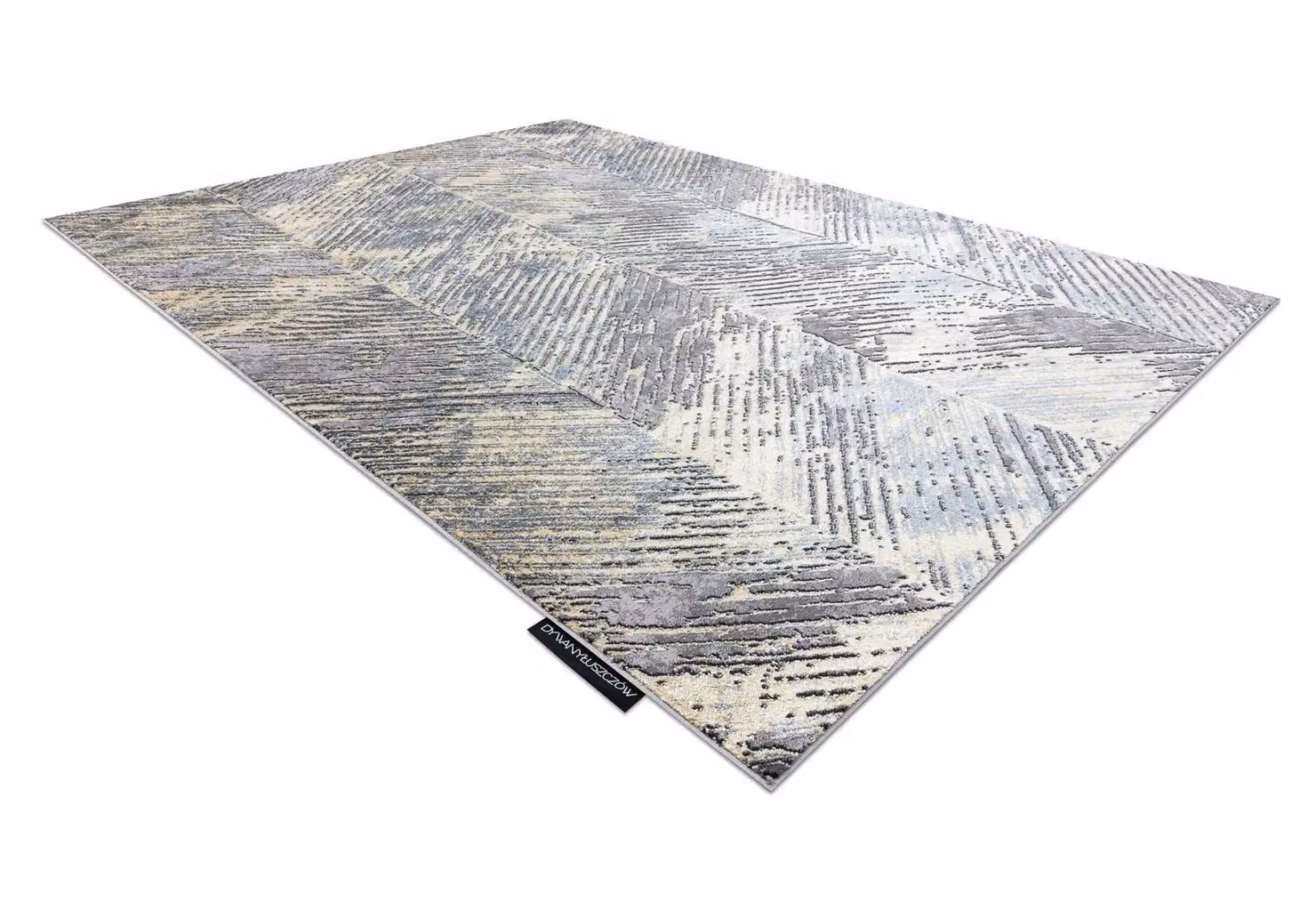 RugsX De Luxe Gold Abstract Rectangular Rug, W: 200 cm, D: 290 cm – 2