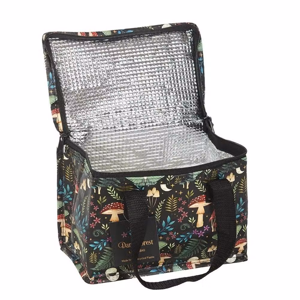 Uniqueful Dark Forest Print Fabric Lunch Bag in Multicolour – 2