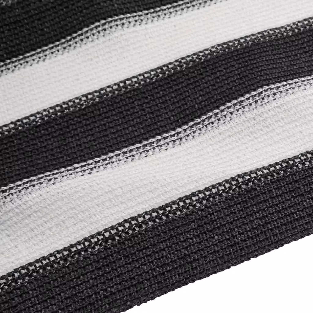 Berkfield Home Privacy Net in Anthracite, White and Black, HDPE Material, W: 1.2 m, L: 25 m – 5