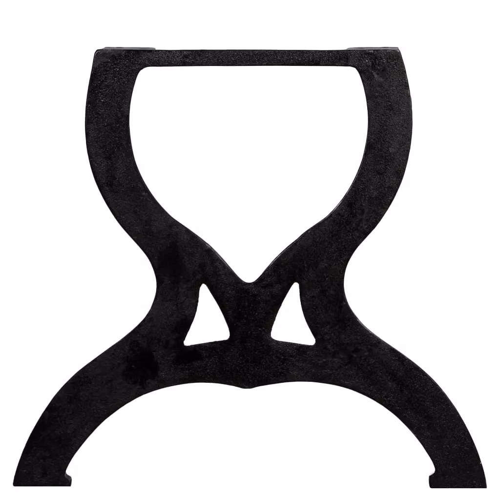 Berkfield Home X-Frame Cast Iron Coffee Table Legs, 2 Pieces, Black – 4