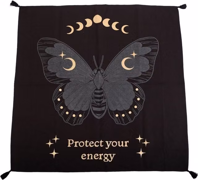 Something Different Moth Altar Cloth in Black