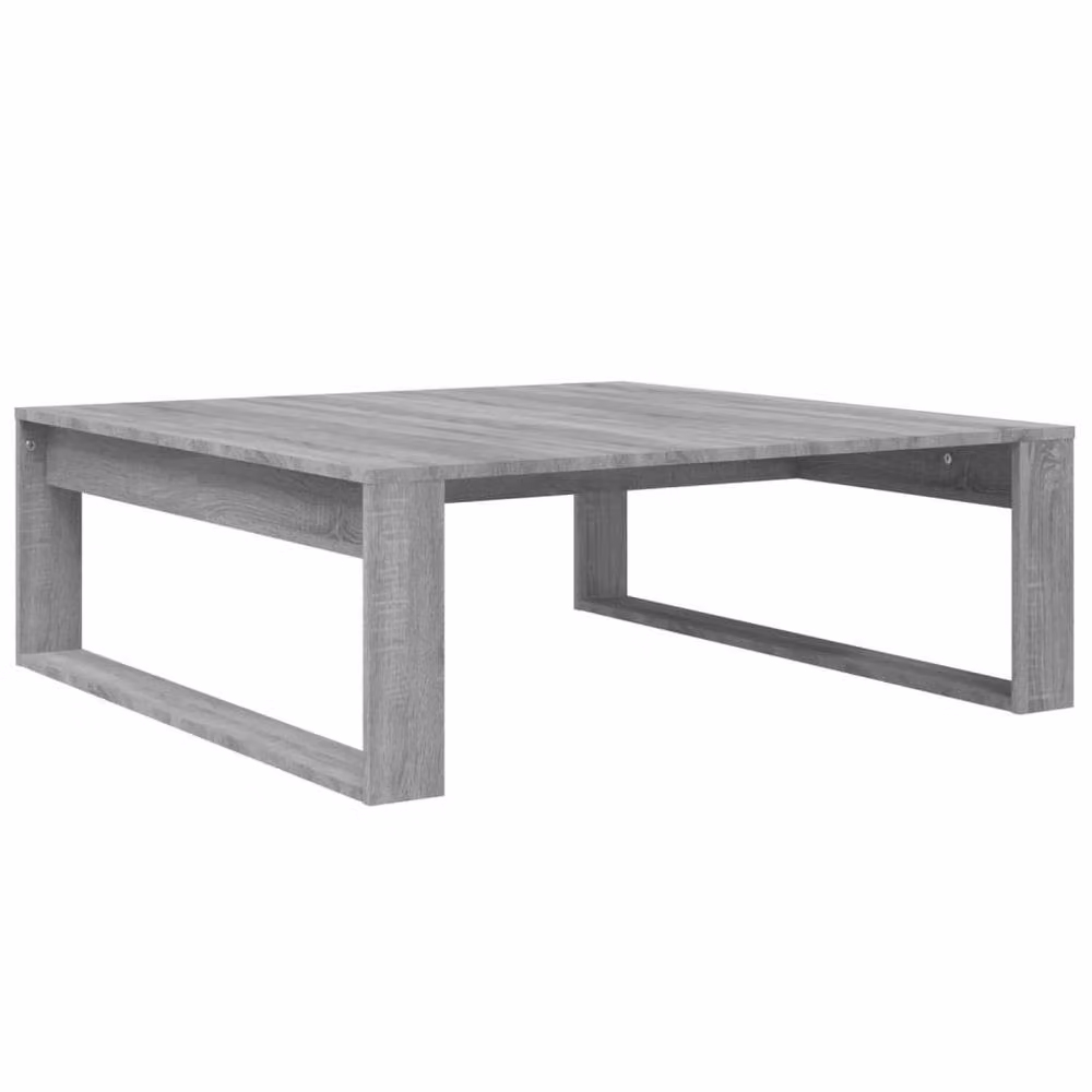 Berkfield Home Premium Square Coffee Table in Grey Sonoma, W/D/H: 100 x 100 x 35 cm – 2
