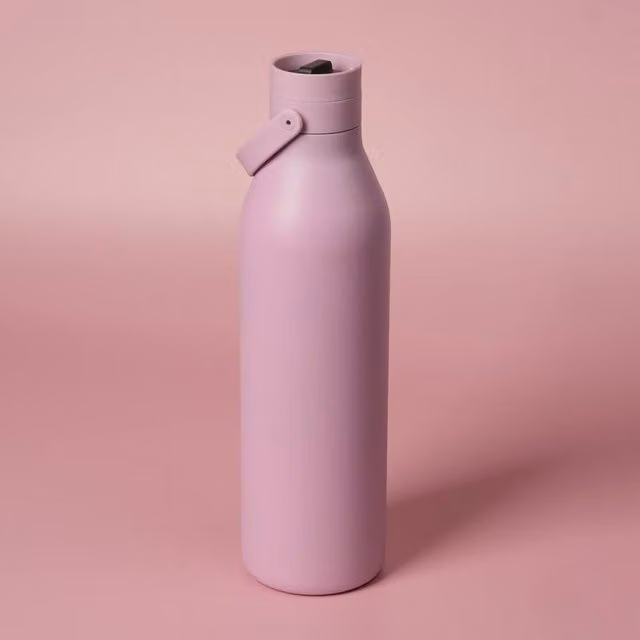 Circular & Co Pink Stainless Steel Leakproof and BPA-Free Water Bottle, 1000ml – 1